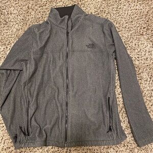 The North Face Men’s Charcoal Pinstripe Full-Zip Performance Jacket